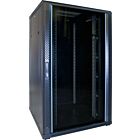 27 HE 19” Serverschrank, mit Glastür (BxTxH) 800 x 800 x 1400mm
