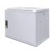 9 HE Serverschrank, Wandgehäuse, Weiß,mit Metaltür (BxTxH) 600 x 450 x 500mm