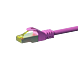 RJ45 Netzwerkkabel S/FTP (PiMF), mit CAT 7 Rohkabel, Rosa, 5m