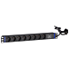 19” Steckdosenleiste - 8-fach - Surge Protection Device mit Erdungsstift