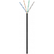 CAT6 U/UTP 50m Outdoor Netzwerkkabel Schwarz CCA