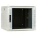 9 HE Serverschrank, wendbares Wandgehäuse mit Glastür, Weiß (BxTxH) 600 x 600 x 501mm