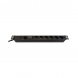19” Steckdosenleiste - 6-fach schwarz - mit Display