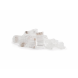 RJ45 CAT 6 Netzwerkstecker – für massive UTP Kabel mit Hilfstück- 10 Stück
