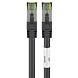 RJ45 Netzwerkkabel S/FTP (PiMF), mit CAT 8 Rohkabel, Schwarz, 1m