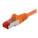 CAT 6 Netzwerkkabel LSOH - S/FTP - 0,25 Meter - Orange
