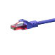 CAT6 Netzwerkkabel, U/UTP, 0,15 Meter, Violet, 100% Kupfer