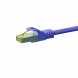 RJ45 Netzwerkkabel S/FTP (PiMF), mit CAT 7 Rohkabel, Violett, 50m