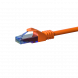 CAT6a Netzwerkkabel 100% Kupfer - U/UTP - 0,25 Meter - Orange