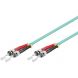 Glasfaserkabel ST-ST OM3 Duplex Patchkabel – 0.5 Meter