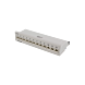 Cat6a UTP 90º 10 Zoll 12 Ports RJ45 Wandmontage-Patchpanel