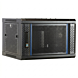 6 HE Serverschrank, Wandgehäuse, mit perforierter Fronttür (BxTxH) 600 x 450 x 367mm 