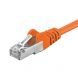 CAT 5e Netzwerkkabel F/UTP – 0,25 Meter - Orange