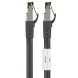 RJ45 Netzwerkkabel S/FTP (PiMF), mit CAT 8 Rohkabel, Schwarz, 2m