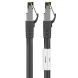 RJ45 Netzwerkkabel S/FTP (PiMF), mit CAT 8 Rohkabel, Schwarz, 2m