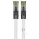 RJ45 Netzwerkkabel S/FTP (PiMF), mit CAT 8 Rohkabel, Weiß, 1m