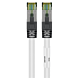 RJ45 Netzwerkkabel S/FTP (PiMF), mit CAT 8 Rohkabel, Weiß, 2m
