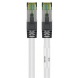 RJ45 Netzwerkkabel S/FTP (PiMF), mit CAT 8 Rohkabel, Weiß, 3m