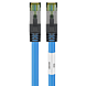 RJ45 Netzwerkkabel S/FTP (PiMF), mit CAT 8 Rohkabel, Blau, 1m
