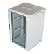18 HE Serverschrank, wendbares Wandgehäuse, Weiß, mit Metaltür (BxTxH) 600 x 600 x 1000mm