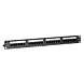 CAT 6, UTP Netzwerk- Patchpanel, 19”, 24-fach.