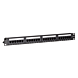 CAT 6, UTP Netzwerk- Patchpanel, 19”, 24-fach. 