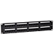 CAT6, UTP Netzwerk-Patchpanel, 19”, 48-fach.