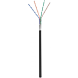 CAT5e Outdoor Netzwerkkabel, F/UTP, AWG 26/1 (Flexibel), 100 Meter, Schwarz, CCA