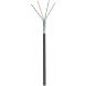 CAT5e Outdoor Netzwerkkabel, F/UTP, AWG 24/1 (Starrleiter), 100 Meter, Schwarz, CCA