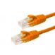 CAT5e Netzwerkkabel, U/UTP, 1 meter, Orange, 100% Kupfer