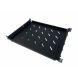 19” Universeller Fachboden, maximales Gewicht 60 KG – 1 HE - 350 bis 590 mm Tief
