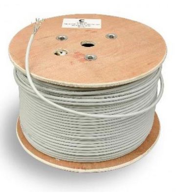 CAT 5e Belden Kabel - 4x2xAWG 24/1 - Starrleiter - 100% Kupfer - FTP - 500 Meter - Grau