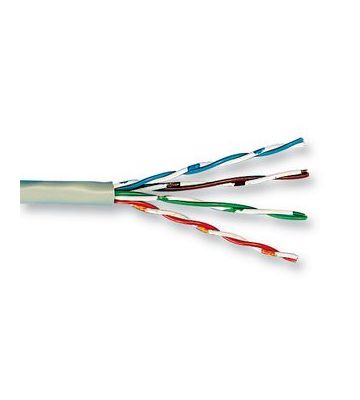 CAT 5e Belden Kabel LSOH - 4X2XAWG 24/1 - Starrleiter - 100% Kupfer - U/UTP - 100 Meter - Grau