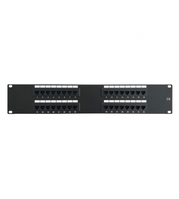 CAT 6, UTP Netzwerk- Patchpanel, 19”, 32-fach.  - 2U