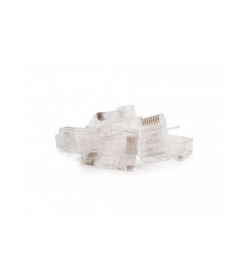 CAT6a Connector RJ45 - Shielded (geschrimt) mit Hilfsstück - für Starrleiter - 10 Stück