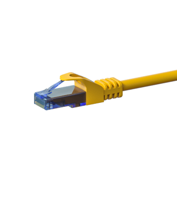 CAT6a Netzwerkkabel 100% Kupfer - U/UTP - 5 Meter - Gelb
