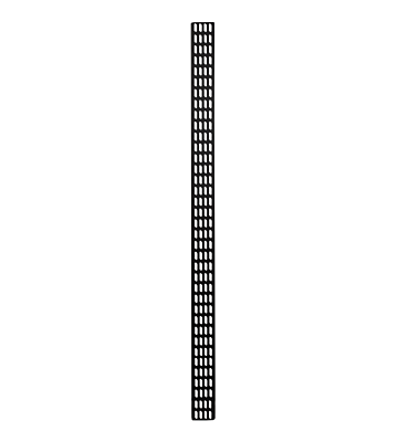 37 HE vertikale Kabelführungsleiste - 30 cm breit