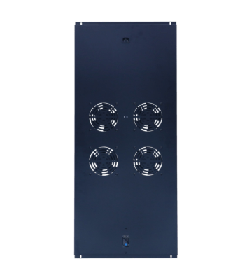 Lüftereinheit - Ventilator Paket mit 4 Ventilatoren und Thermostat geeignet für Serverschränke mit einer Tiefe von 1200mm