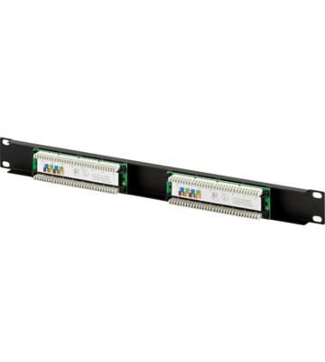CAT 5e, UTP Netzwerk-Patchpanel, 19”, 16-fach.