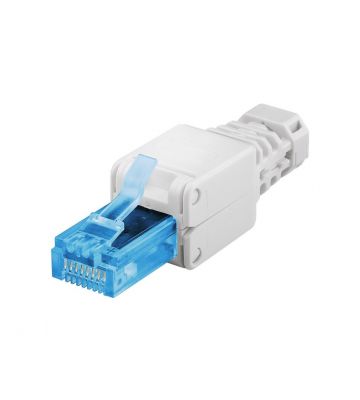 UTP CAT6a Toolles RJ45 Netzwerkstecker - für massive und flexibele UTP Kabel