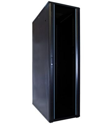 42 HE 19” Serverschrank, mit Glastür (BxTxH) 600 x 1200 x 2000mm 