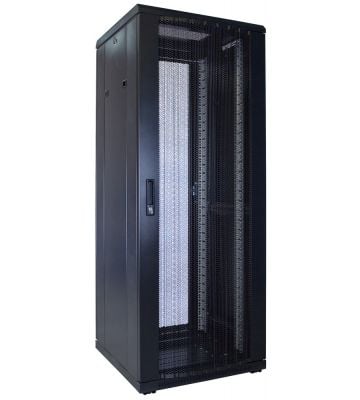 32 HE 19” Serverschrank, mit perforierter Fronttür (BxTxH) 600 x 600 x 1600mm 
