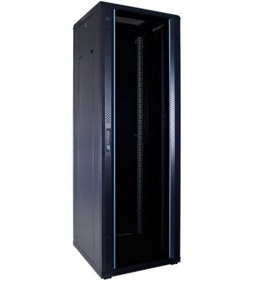 37 HE 19” Serverschrank, mit Glastür (BxTxH) 600 x 600 x 1800mm 