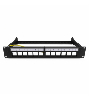STP Keystone-Patchpanel, 12 Ports