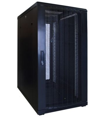 22 HE 19” Serverschrank, mit perforierter Fronttür (BxTxH) 600 x 800 x 1200mm 