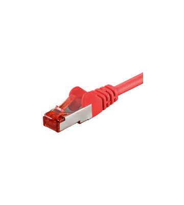 CAT 6 Netzwerkkabel LSOH - S/FTP - 0,50 Meter - Rot