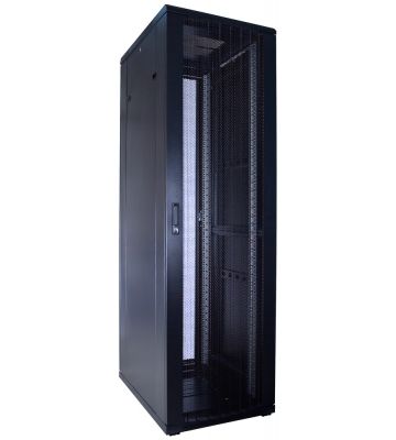 42 HE 19” Serverschrank, mit perforierter Fronttür (BxTxH) 600 x 800 x 2000mm 
