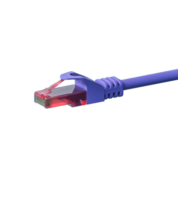 CAT6 Netzwerkkabel, U/UTP, 5 meter, Viollett, 100% Kupfer