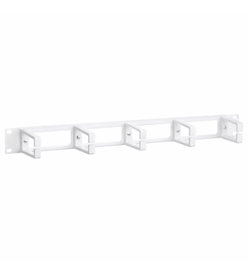 19 Zoll Kabelführungsleiste – 1 HE weiss