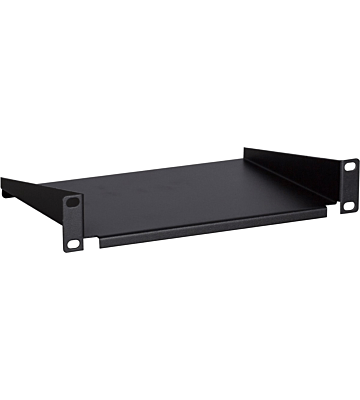 10” Fachboden, 1 HE, für 10” Serverschränke, Schwarz, (BxTxH) 250 x 136 x 44 mm